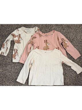 KIDS H&M Girls Long Sleeve Tops Deer print